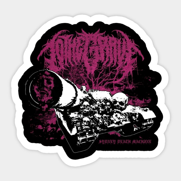 To The Grave Sydney Death Machine Sticker by Summersg Randyx